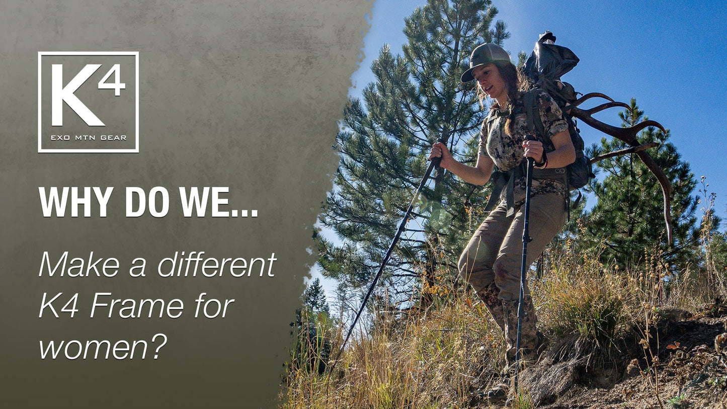 Why do we make hunting pack frame specifically for women (and youth)?