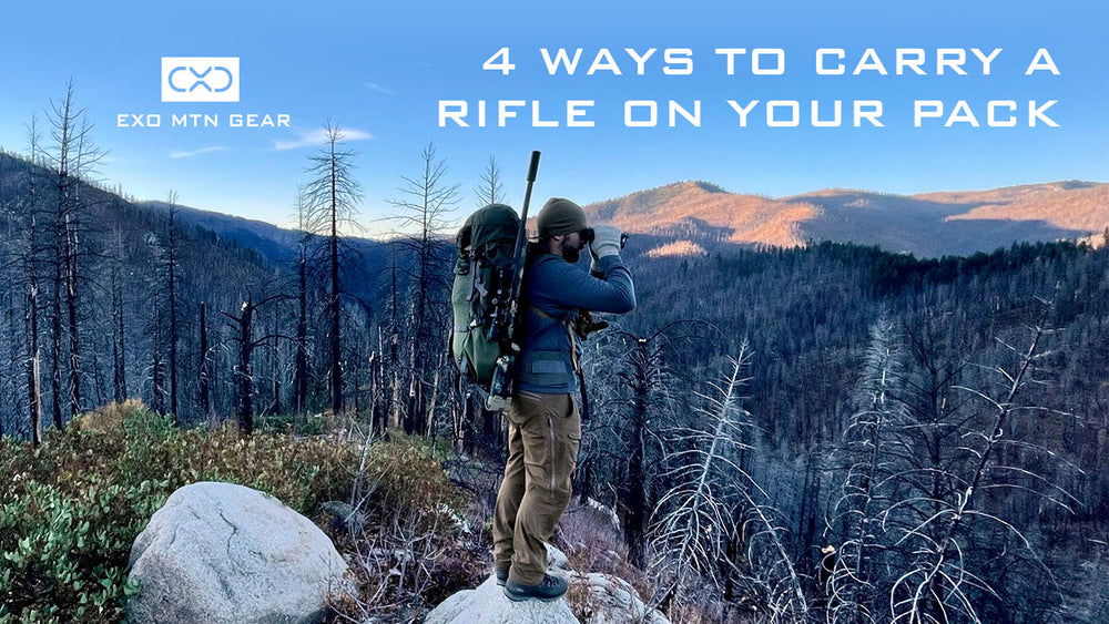 4 Ways to Carry a Rifle on Your EXO Pack