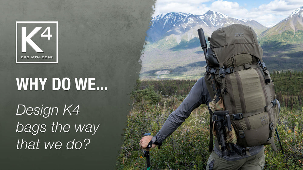 Why do we design K4 bags with external pockets and no internal organization?