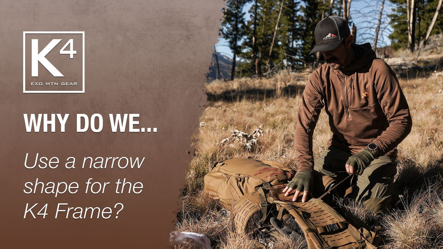Why do we build the K4 Frame with a narrow shape?