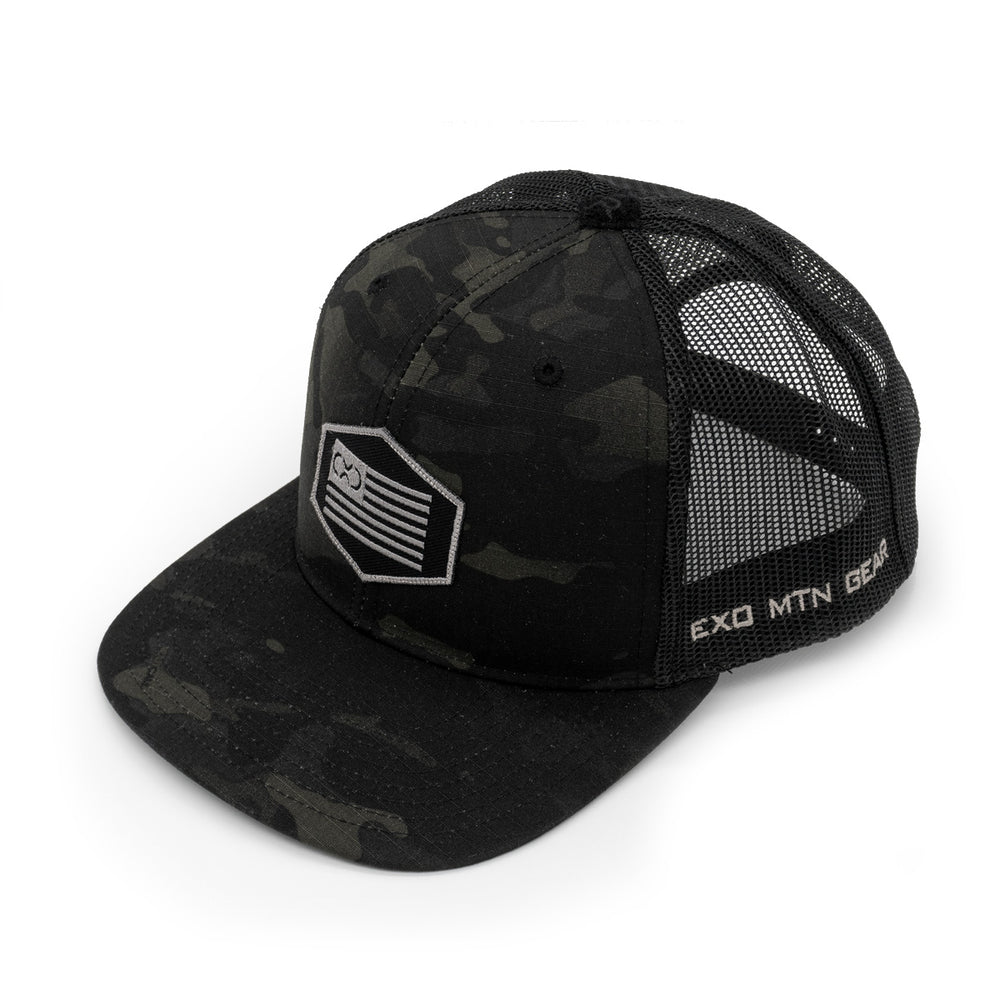 Exo Multicam Black Flag Hat